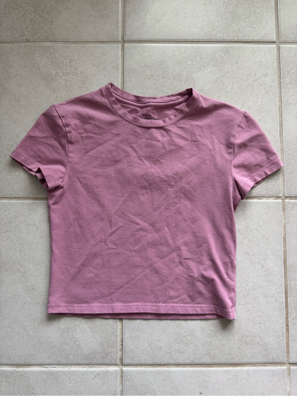 XS Abercrombie & Fitch Dusty Rose Baby Tee